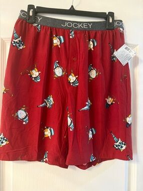 Jockey Red Gnome Ski Print Boxers
